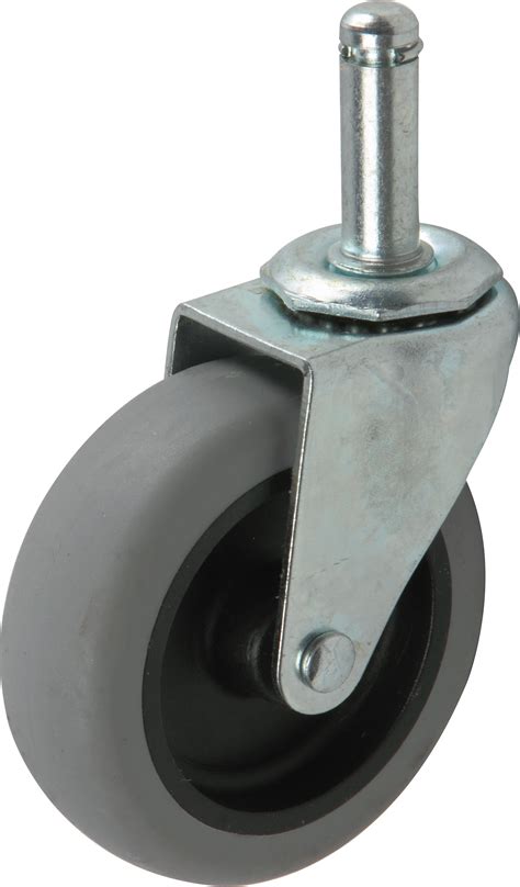 Shepherd 9807 3 In Thermoplastic Rubber Swivel Stem Caster Black