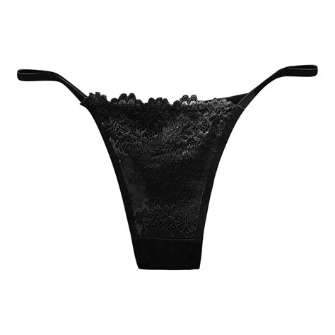 Xiaoxatg Sexy Panties For Women Womens Sexy Lace Transparent Thong Womens Low Waist Hot Thin