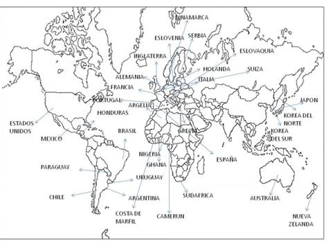 Planisferio Con Nombres Para Colorear Planisferio Del Mundo Con Cloud