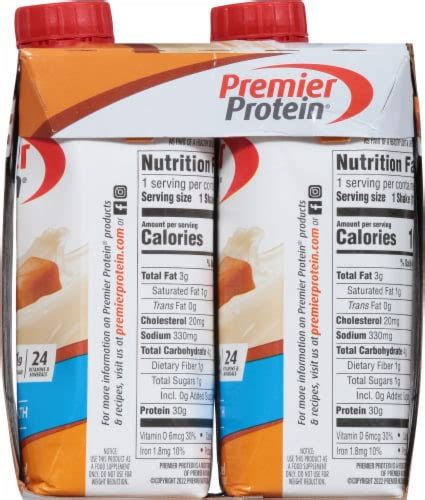 Premier Protein Caramel High Protein Shakes 4 Bottles 11 Fl Oz Harris Teeter