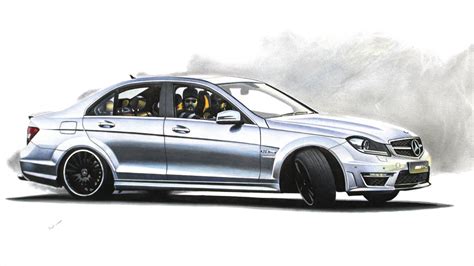 Mercedes Benz C Amg Drawing Youtube