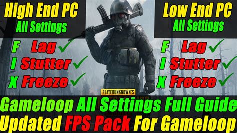 Gameloop Low High End PC Full Settings All Errors Fix FPS Pack