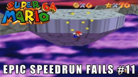 Epic Speedrun Fails 11 Super Mario 64 Highlights Youtube