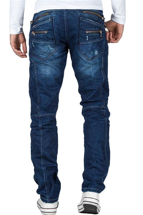 Cipo And Baxx Herren Jeans Freizeit Hose Denim Cargo Zipper Designer Slim Regular Ebay