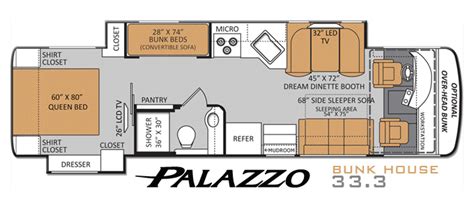 Thor Motor Coach adds value driven 33.2 and 33.3 floorplans to Palazzo ...