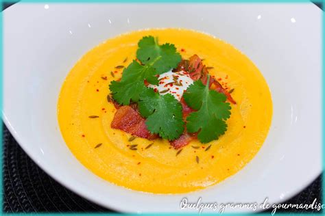 Velouté de carotte aux lentilles corail