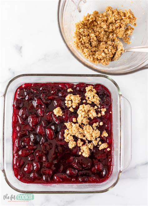 Gluten Free Cherry Crisp With Fresh Cherries The Fit Cookie