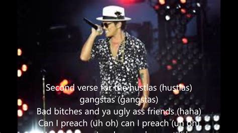 Bruno Mars 24k Magic Lyrics Youtube