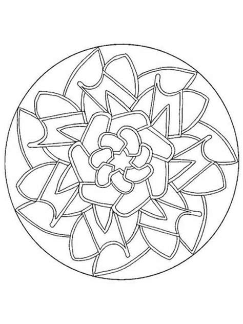 Coloriage Mandala Facile Gratuit T L Charger Et Imprimer Gratuit Sur