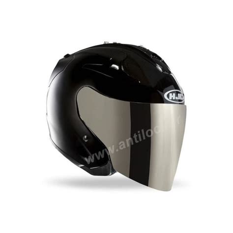 Hjc Fg Jet Noir Avec Visi Re Miroir Iridium Cdiscount Auto