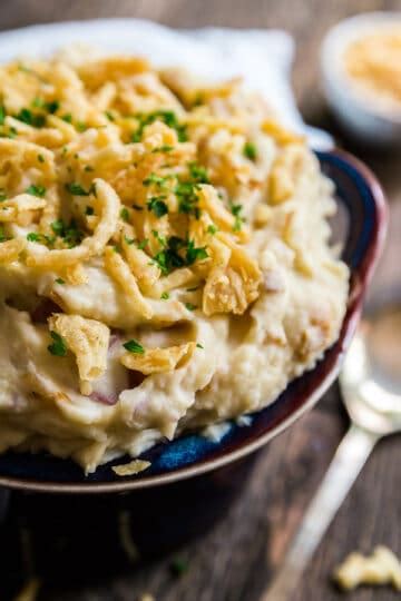 French Onion Creamy Mashed Potatoes