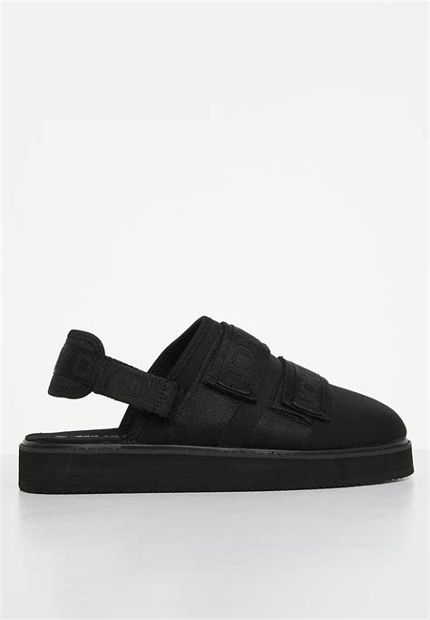 J James Nylon Mule Black Jonathan D Slip Ons And Loafers