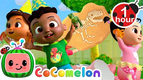 Cody S Dino Birthday Dig 1 Hour Of CoComelon Cody Time Songs YouTube