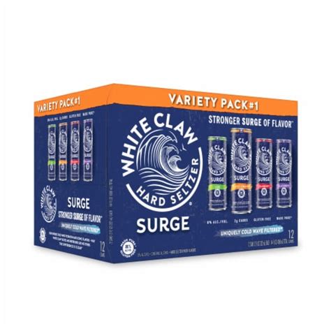 White Claw Hard Seltzer Surge Variety Pack Pk Fl Oz Kroger