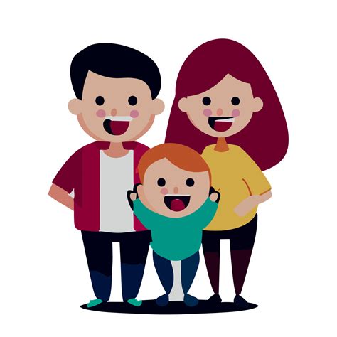 Happy family, parents, mom, dad and kid transparent background 24758643 PNG