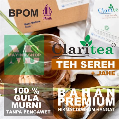 Jual Claritea Bubuk Minuman Teh Sereh Kg Shopee Indonesia