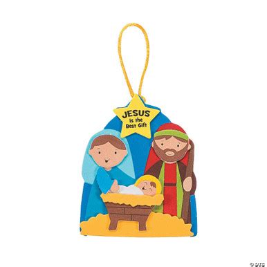 Jesus Gift Christmas Ornament Craft Kit (Pack of 48)