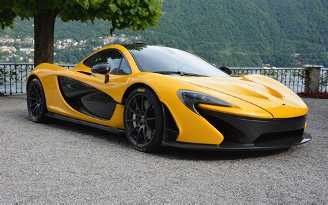 Fonds d écran McLaren P1 jaune supercar vue latérale 3840x2160 UHD 4K image