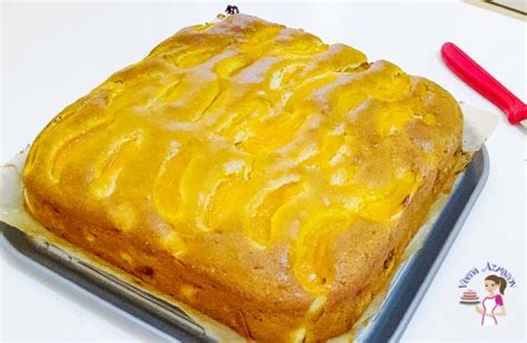 Moist Apricot Cake - Cake with Fresh Apricots - Veena Azmanov Kitchen