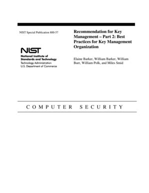 Fillable Online Csrc Nist Nist Sp Recommendation For Key