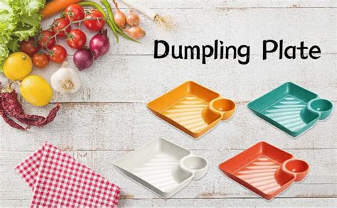 Amazon Kichvoe 4pcs Pasta Plate Dumpling Serving Plate With Sauce