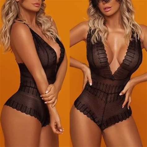 Body Femmes Sexy Lingerie V Tements De Nuit Dentelle Bandage Une Pi Ce