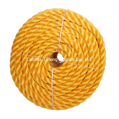 high breaking force mm mm pp danline rope yellow nylon mooring rope