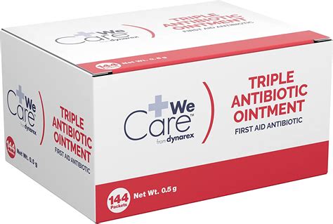 Triple Antibiotic Ointment Foil Packet Box Bx