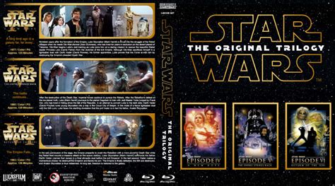 Star Wars The Original Trilogy R1 Custom Blu Ray Cover DVDcover