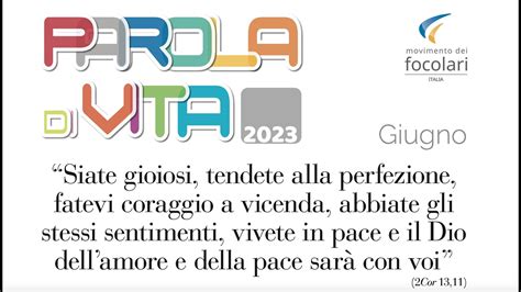 Parola Di Vita Giugno 2023 YouTube