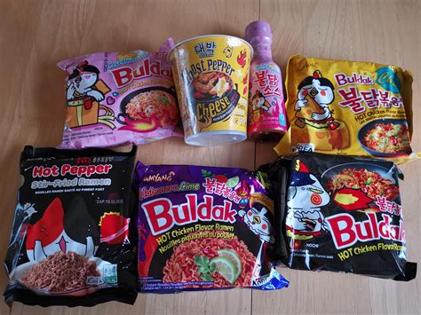 My Latest Spicy Noodle Haul Finally Got The Pink Samyang Sauce And The