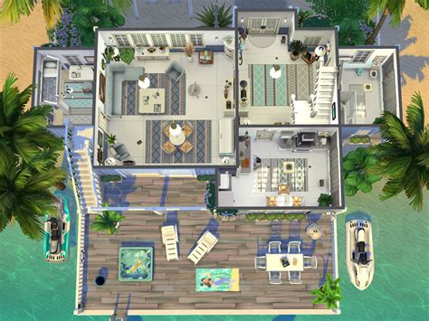 Family Beach House no CC - The Sims 4 Catalog