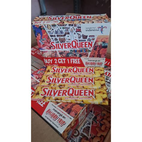 Jual Snack Coklat Silverqueen Bar Gr Sq Mede Gr Box Isi