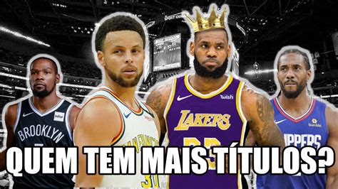 Jogadores Mais T Tulos Da Nba Em Atividade Youtube