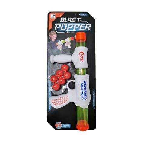Детский бластер Shantou Jinxing Blast Popper, 6 поролоновых шариков, на ...