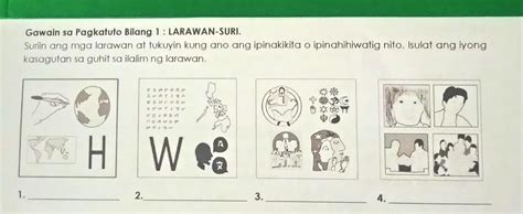 Gawain Sa Pagkatuto Bilang 1 LARAWAN SURI Suriin Ang Mga Larawan At