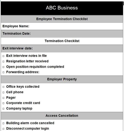 6 Things To Include In An Employee Termination Checklist The Thriving