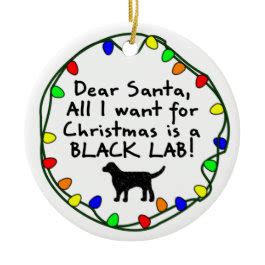 Black Lab Christmas Ornament - Christmas Gifts by Design