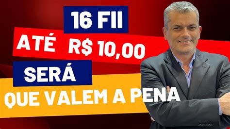 16 FII custando cerca de R 10 00 será que valem a pena São baratos