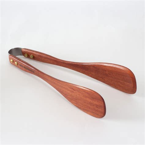 Buy Handmade Red Hardwood Long Wooden Tongs Online – Australian Woodwork