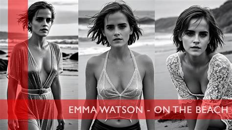 Emma Watson Photoshooting On A Sea Coast And Beach Emmawatson