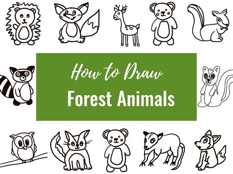 Discover 160+ forest and animals drawing latest - seven.edu.vn