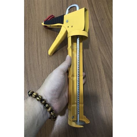 Jual Kuning Besi Tebal Gagang Tembak Lem Kaca Sealant Botol Gun Lem