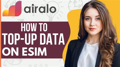 How To Top Up Your Data On Your Airalo Esim Youtube