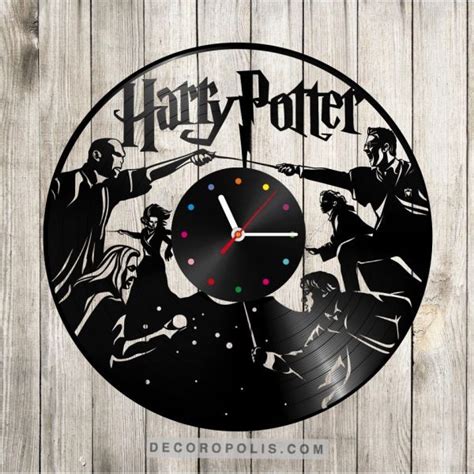 Harry Potter Vinyl Record Clock From Upcycle LP Image 1 Harry Potter