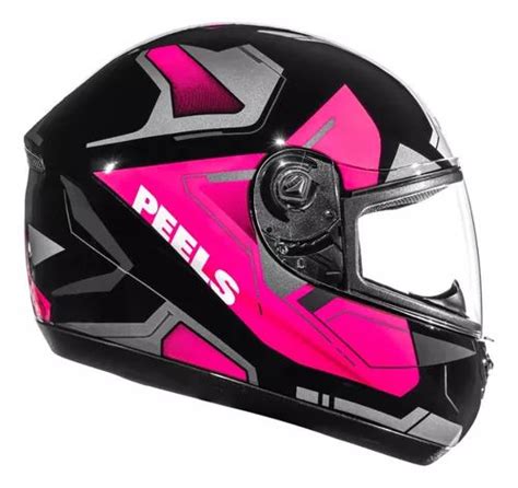 Capacete Peels Spike Lup Preto Pink Maremoto