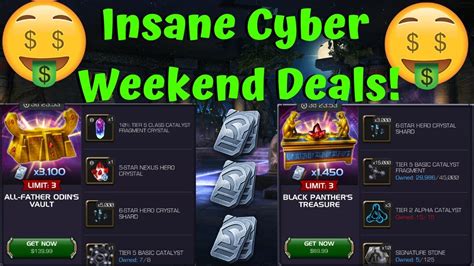 Insane Cyber Weekend Deals 5 Star Nexus Crystals Marvel Contest Of Champions Youtube