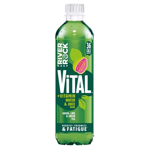 Deep River Rock Vital Vitamin Water And Juice Guava Lime And Green Tea 450ml Tesco Groceries