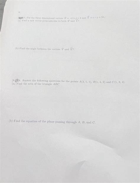 Solved For The Three Dimensional Vectors A I J K And Chegg