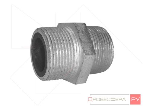 Ниппель обрезиненный 1-1/4" ПП арт. 10110911 - купить по выгодной цене